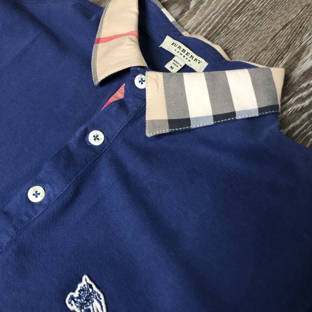 Burberry London Poloshirt Blue Medium